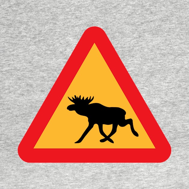 Warning Moose by scdesigns